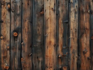 Rustic Wooden Wall Texture Background Aged Plank Photorealistic Warm Light Coziness