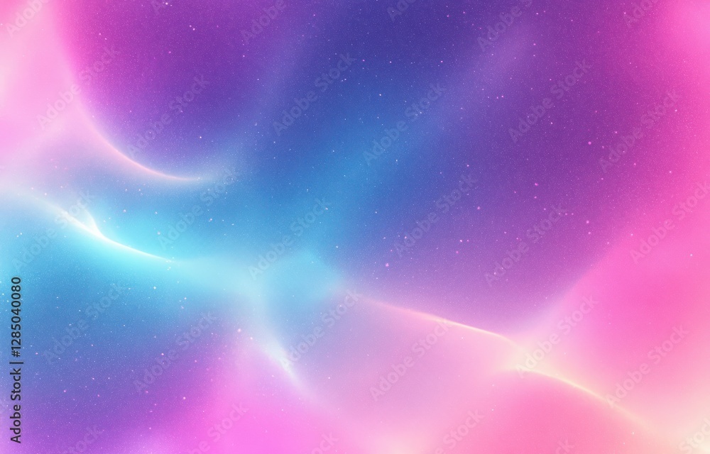 Poster Soft Gradient Abstract Background with Pastel Colors Dreamy Holographic Texture