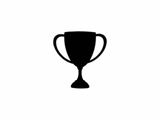 gold cup isolated on white