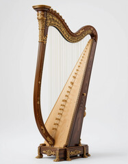 Obraz premium Heavenly Strings: The Grace and Majesty of the Harp