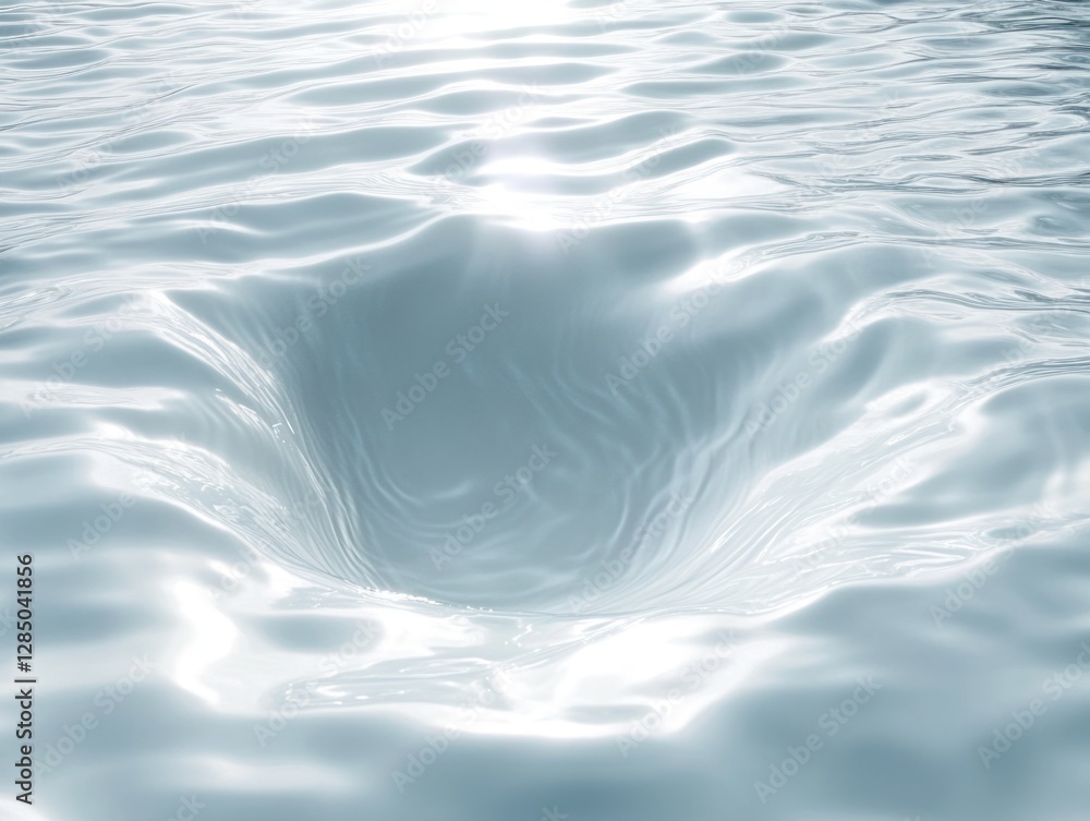 Poster calming water ripple texture background for spa travel and product mockup with soft lighting and wav