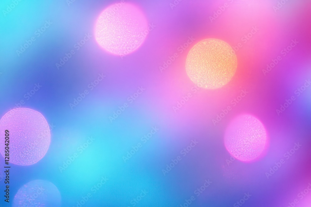 Leinwandbilder Abstract Pastel Gradient Holographic Background with Soft Noise and Blurred Ethereal Texture