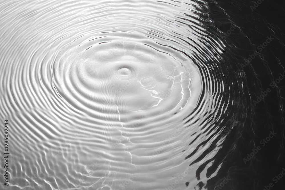 Poster calm water surface with bubbles and ripples abstract texture trendy background