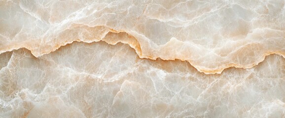 Beige marble texture close-up polished surface with intricate veining and natural light