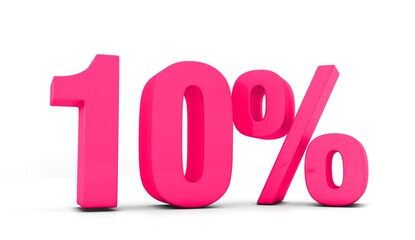 10 Percent Icon. Special offer 10% discount tag, sale up to 10 percent off.