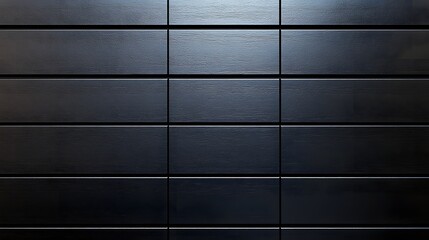 Image of dark rectangular tiles creating a clean and minimalist texture. Dark Rectangular Tiles: A Modern Minimalist Texture