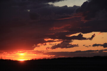 Fototapeta premium Saskatchewan Scenery Qu'Appelle Valley area