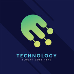 Futuristic Tech Logos: Abstract and Geometric Shapes