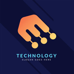 Futuristic Tech Logos: Abstract and Geometric Shapes