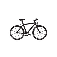 Fototapeta premium High-Speed Racing Bike Silhouette for Sports Ads
