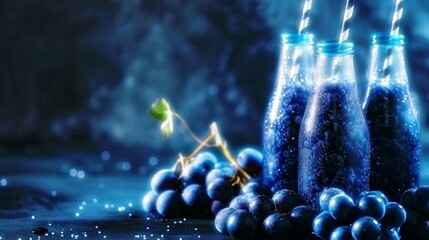 glass and bottle