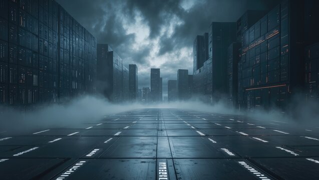 A background showcasing an enormous data framework along with its technological source code.