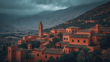 Scenic view of the tourist village Oualidia in Morocco