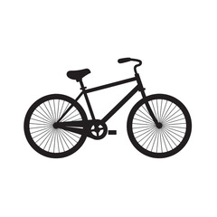 Fototapeta premium Retro City Bicycle Silhouette for Classic Look