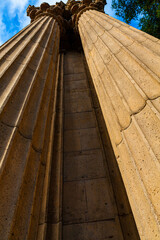 Fluted Columns of The Romanesque  Palace of Fine Arts, San Francisco, California, USA