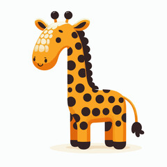 giraffe animal vector illustration