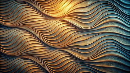 Distorted Wave Pattern on Textured Background, abstract surface