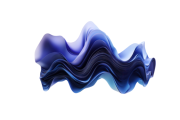 A fluid blue gradient background transitioning from pale sky blue to dark indigo, with smooth curvature and light effects, resembling a high-tech digital environment.