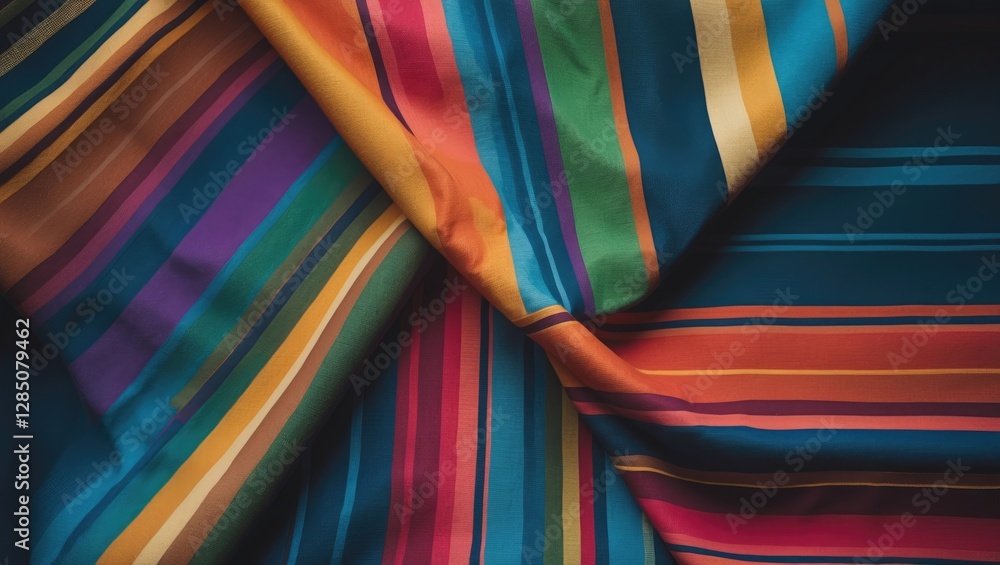 Aufkleber vibrant abstract background featuring intersecting stripes in a modern weaving style. suitable for w