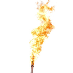 Matchstick Flame Isolated on Transparent Background