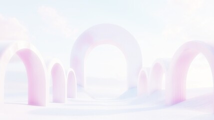 abstract pink background with transparent flowers