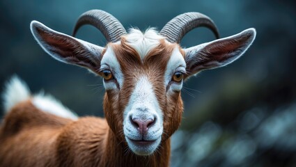 Obraz premium Detailed view of a goat