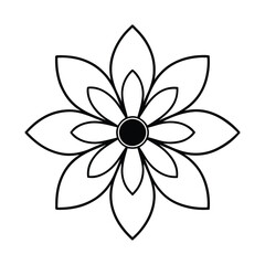 vector illustration of a flower