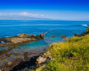 Tide Pools on Hawea Point, Kapalua Coastal  Trail, Kapalua, Maui, Hawaii, USA