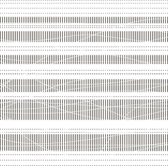 Jagged vertical lines or segments and dots.