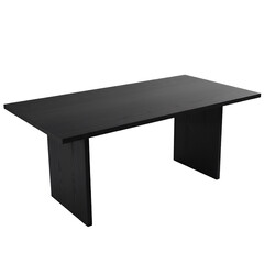 Modern Black Wood Dining Table Minimalist Design Studio Quality