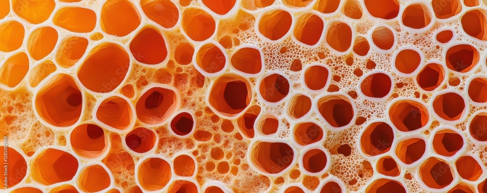 Poster exploring honeycomb structure nature macro photography close-up organic patterns for environmental a