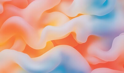 Fototapeta premium Abstract Pastel Wave Background: Smooth Texture and Gradient Colors