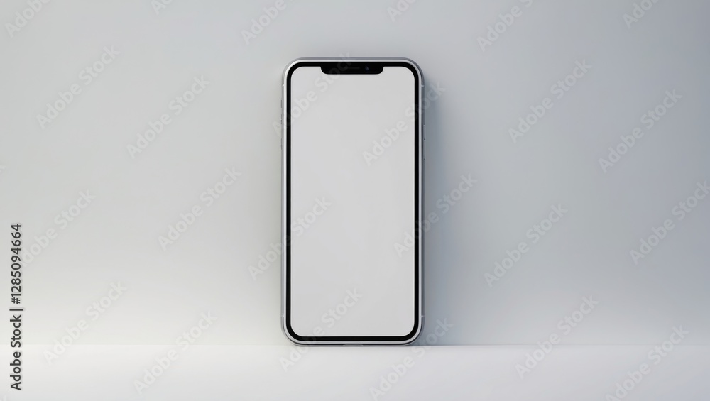 Poster empty-screen mobile gadget displayed on a plain white background.