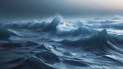 fluid gradient ocean wave backdrop