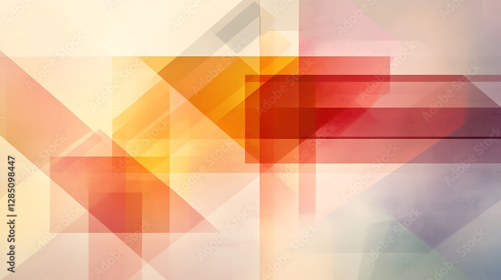 Leinwandbilder abstract geometric shapes and vibrant colors create a dynamic composition.