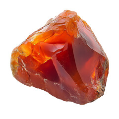 Carnelian Stone Isolated on Transparent Background
