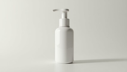 concept design of a cosmetic skincare bottle featuring a beauty treatment cleanser for facial use
