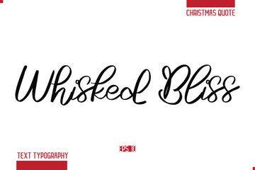 Merry Christmas Text Quote Lettering Whisked Bliss