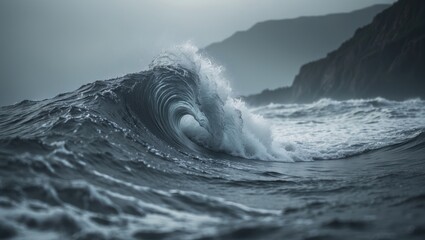 Conceptual backdrop of waves or vibrations, partially monochromatic.