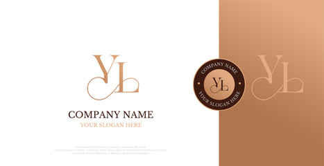 Initial YL Logo Design Vector 