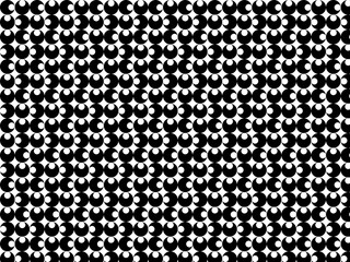 Black and white seamless pattern image featuring a repeating design of abstract motifs