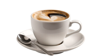 Fototapeta premium coffee with isolated on white or transparent background