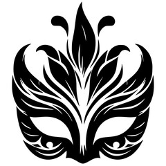 Party mask silhouette
