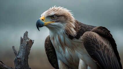 Obraz premium Steller's sea eagle gazing into the horizon
