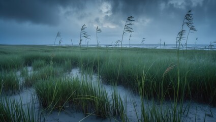 Seagrass ecosystems capture blue carbon. Study on coastal habitat carbon reserves.