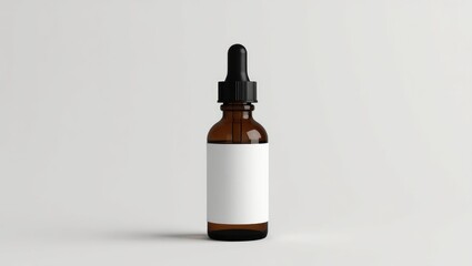 Mock-Up of Dropper Bottles - Trio with Blank Label