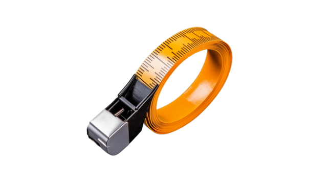Measuring Tape Tool with Transparent Background for Design and Graphics