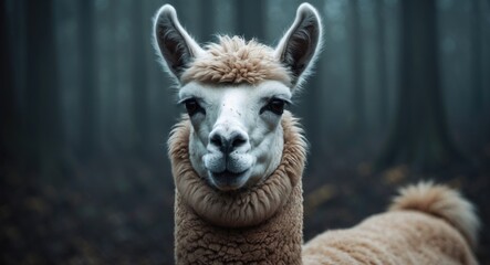 Obraz premium Llama close-up image