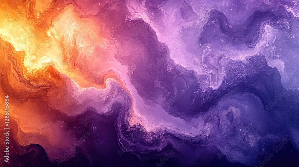 Poster colorful swirls of light and shadow creating a beautiful abstract art