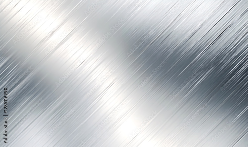 Leinwandbilder Abstract metallic texture with streaks and reflections, creating a modern, sleek appearance.